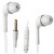 Earphone for XOLO A500S IPS - Handsfree, In-Ear Headphone, 3.5mm, White