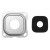 Camera Lens Glass With Frame For Samsung Galaxy A8 2016 White By - Maxbhi Com