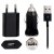3 In 1 Charging Kit For Zte Blade V7 Lite With Wall Charger Car Charger Usb Data Cable - Maxbhi Com