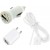 3 in 1 Charging Kit for HTC Desire V T328W with USB Wall Charger, Car Charger & USB Data Cable