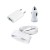 3 in 1 Charging Kit for Apple iPad mini 2 32GB WiFi Plus Cellular with USB Wall Charger, Car Charger & USB Data Cable