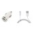 Car Charger for Videocon V1565 with USB Cable