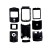 Full Body Housing For Motorola Razr V3c Black - Maxbhi Com