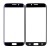 Replacement Front Glass For Samsung Galaxy S6 Edge Black By - Maxbhi Com