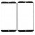 Replacement Front Glass For Meizu 15 Plus Black By - Maxbhi Com