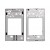 Lcd Frame Middle Chassis For Lenovo Tab 2 A850 Pink By - Maxbhi Com