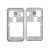 Lcd Frame Middle Chassis For Samsung G360hu White By - Maxbhi Com