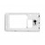 Lcd Frame Middle Chassis For Samsung I9105 Galaxy S Ii Plus White By - Maxbhi Com