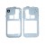 Lcd Frame Middle Chassis For Samsung Galaxy S Plus I9101 Black By - Maxbhi Com