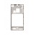 Lcd Frame Middle Chassis For Sony Xperia J St26i Gold By - Maxbhi Com