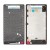 Lcd Frame Middle Chassis For Sony Xperia Zl Lte Black By - Maxbhi Com