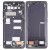 Lcd Frame Middle Chassis For Tcl 10 Pro Black By - Maxbhi Com