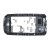 Lcd Frame Middle Chassis For Nokia Asha 306 Silver By - Maxbhi Com