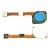 Fingerprint Sensor Flex Cable For Nokia 3 4 Light Blue By - Maxbhi Com