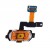Fingerprint Sensor Flex Cable For Samsung Galaxy J7 2017 Black By - Maxbhi Com
