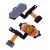 Fingerprint Sensor Flex Cable For Samsung Galaxy J7 2017 Blue By - Maxbhi Com
