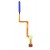 Fingerprint Sensor Flex Cable For Xiaomi Redmi K30 Blue By - Maxbhi Com