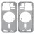 Lcd Frame Middle Chassis For Apple Iphone 13 Pro White By - Maxbhi Com