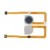 Fingerprint Sensor Flex Cable For Lg K51s Black By - Maxbhi Com