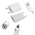 3 in 1 Charging Kit for Acer Iconia B1-720 with USB Wall Charger, Car Charger & USB Data Cable