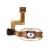 Fingerprint Sensor Flex Cable For Vivo X7 White By - Maxbhi Com