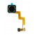 Fingerprint Sensor Flex Cable For Nokia X71 White By - Maxbhi Com