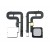 Fingerprint Sensor Flex Cable For Asus Zenfone 3 Zoom Ze553kl Silver By - Maxbhi Com