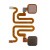 Fingerprint Sensor Flex Cable For Vivo Y79 Gold By - Maxbhi Com