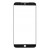 Replacement Front Glass For Meizu 15 Black By - Maxbhi Com