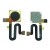 Fingerprint Sensor Flex Cable For Zte Blade V8 Mini Black By - Maxbhi Com