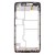Lcd Frame Middle Chassis For Motorola Droid Turbo Blue By - Maxbhi Com