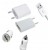 3 in 1 Charging Kit for ZTE Grand X Quad V987 with USB Wall Charger, Car Charger & USB Data Cable
