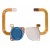 Fingerprint Sensor Flex Cable For Motorola Moto G Play 2021 White By - Maxbhi Com