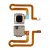 Fingerprint Sensor Flex Cable For Vivo Y75 Black By - Maxbhi Com