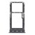 Sim Card Holder Tray For Motorola Moto G62 5g Black - Maxbhi Com