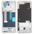 Lcd Frame Middle Chassis For Nokia X30 Black By - Maxbhi Com