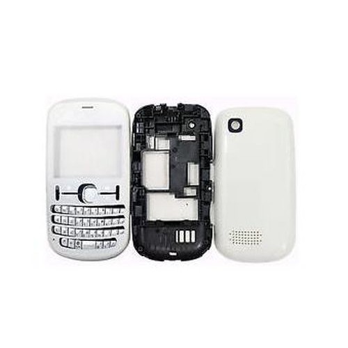 full body housing for nokia asha 200 pearl white