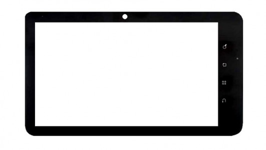 Replacement Front Glass For Zync Z999 Black By - Maxbhi.com