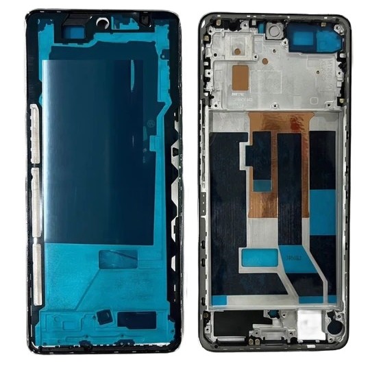 LCD Frame Middle Chassis for Vivo T3 Pro 5G - White by Maxbhi.com