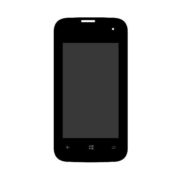 LCD with Touch Screen for QMobile W1 Black by