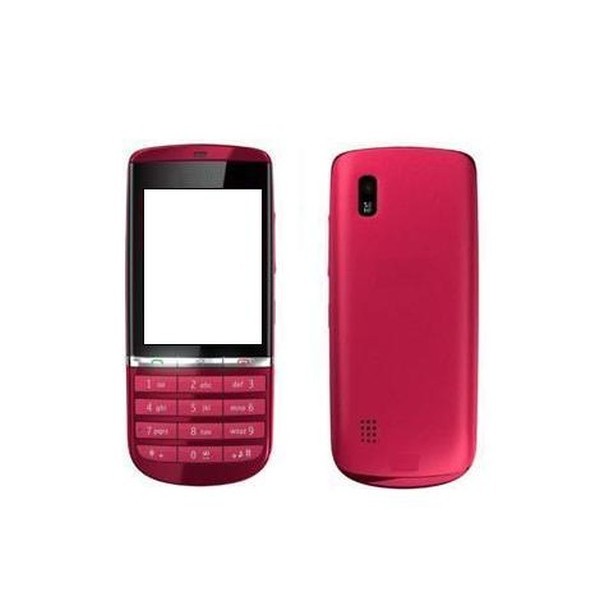 full body housing for nokia asha 300 red