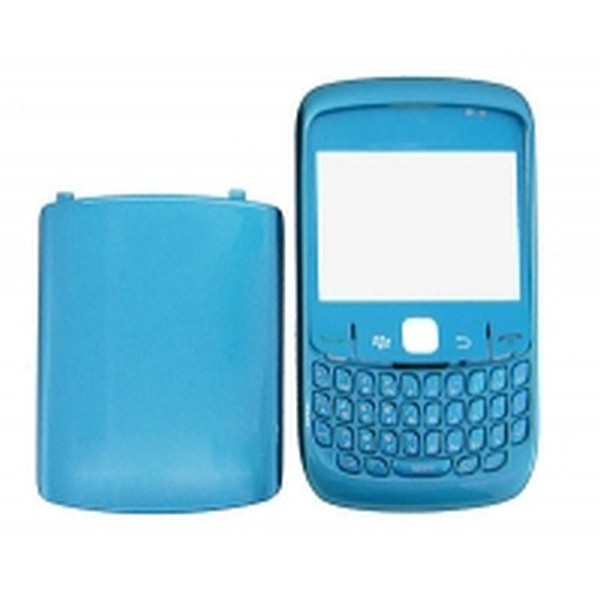 Front & Back Panel For BlackBerry Curve 8520 - Light Blue - Maxbhi.com