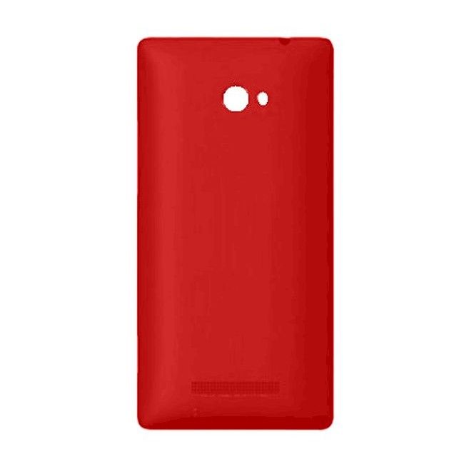 back panel cover for htc windows phone 8x cdma red