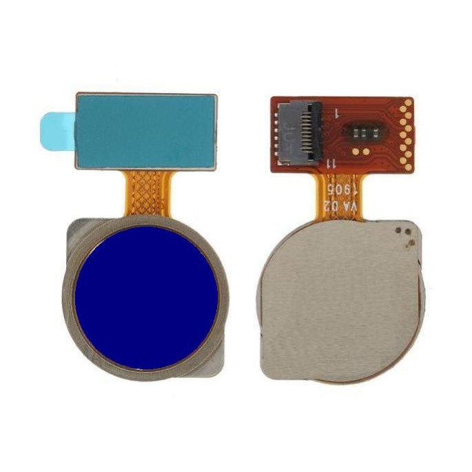 Fingerprint Sensor Flex Cable for Xiaomi Redmi Note 7 Blue by Maxbhi.com