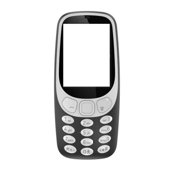full body housing for nokia 3310 3g charcoal