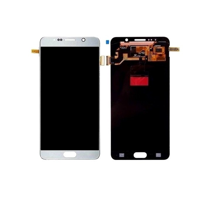 Lcd With Touch Screen For Samsung Galaxy Note 5 Silver By Maxbhi Com
