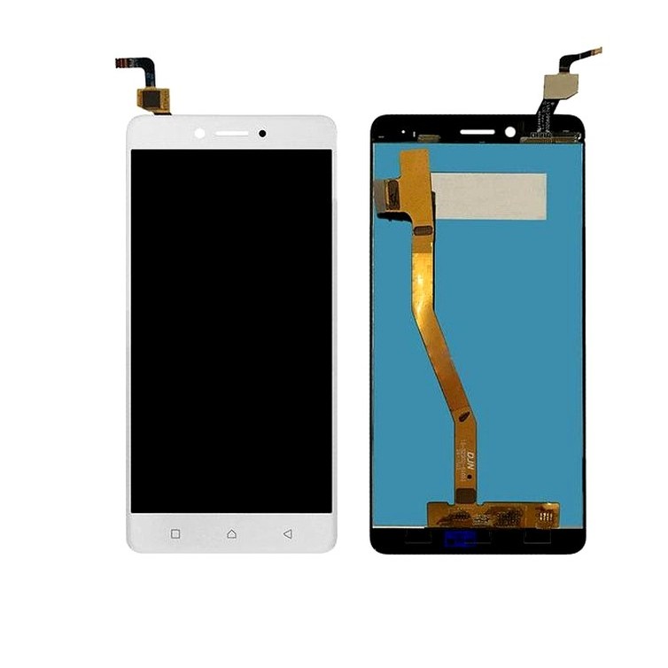 Lcd With Touch Screen For Lenovo K6 Note Silver By Maxbhi Com