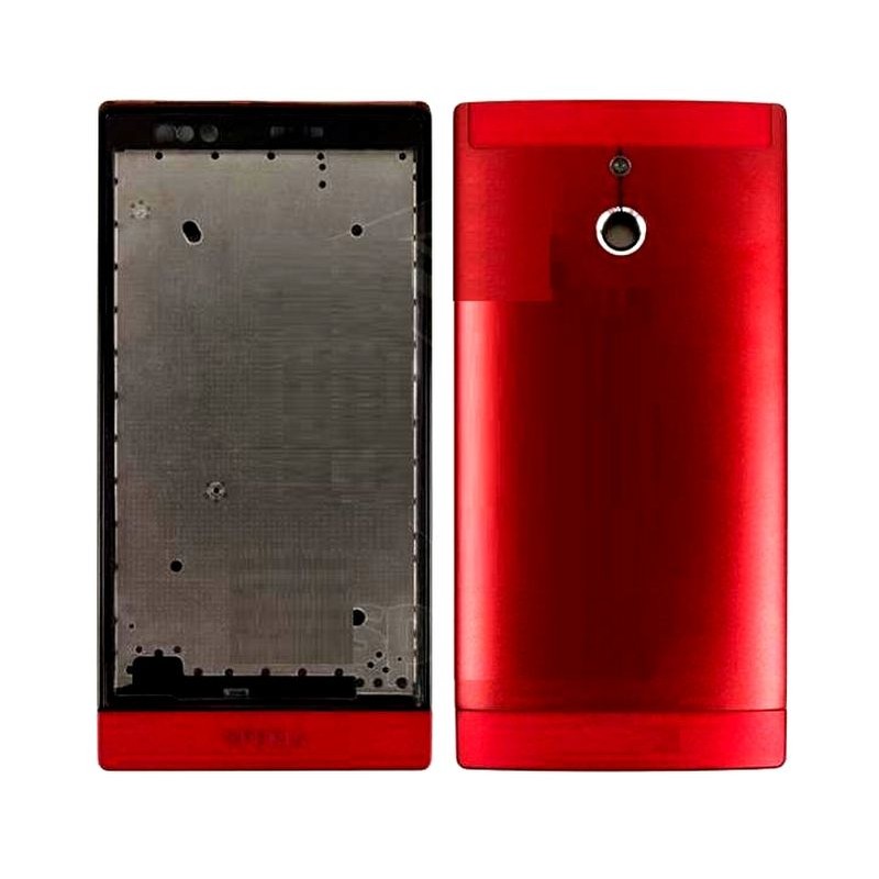 Full Body Housing For Sony Xperia P Lt22i Nypon Red