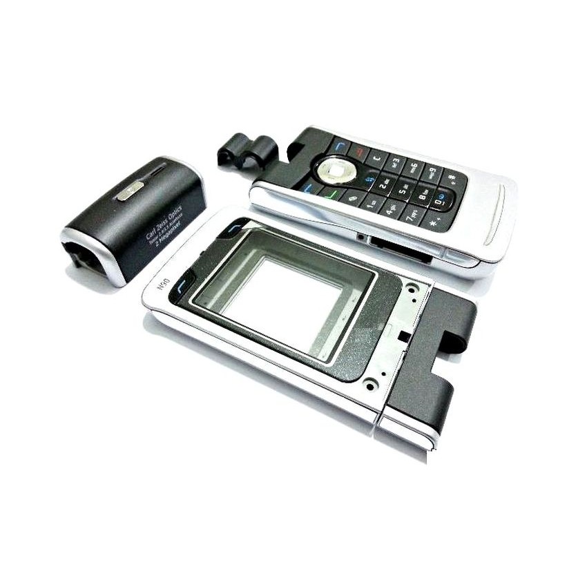 full body housing for nokia n90 silver