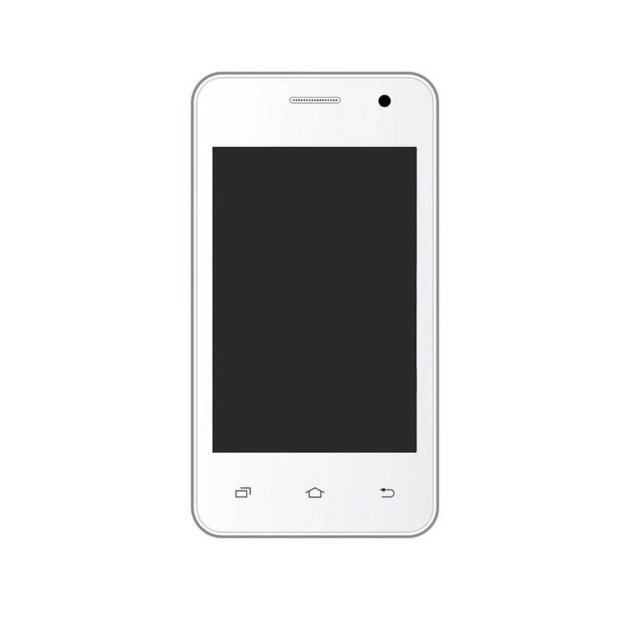 LCD with Touch Screen for Karbonn Smart A51 - White by Maxbhi.com